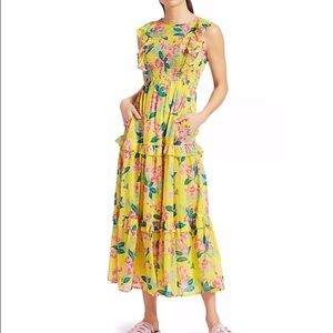 Yellow Banjanan A-Line Dress in Medium